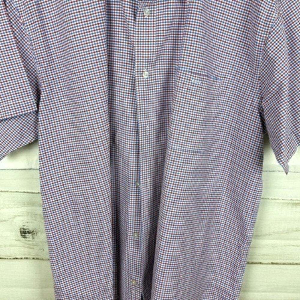 Red and Blue Checkered Casual Shirt